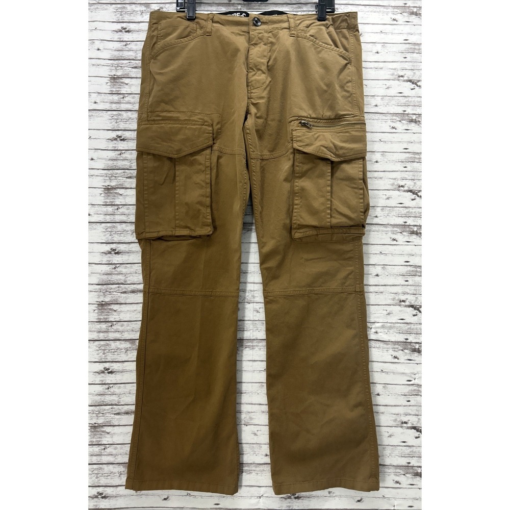 G-Star Raw Roxic 3D Super Slim Cargo Pant Men's Size 36x31 Khaki Brown Utility